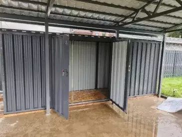 Хозблок для вещей по индивидуальным параметрам в графитовом цвете в дер. Никольское, г.о. Истра, МО