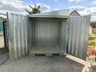 Хозблок для хозяйственных принадлежностей в цинковом цвете в дер. Раково, Пушкинский р-н, МО