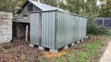 Хозблок для садового инвентаря в цинковом цвете в пгт. Быково, Раменский г.о, МО