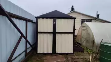 Хозблок для мототехники в комбинированной расцветке в дер. Хлыново, Раменский р-н, МО