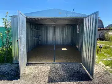 Вместительный гараж в цинковом цвете в дер. Оксино, Чеховский р-н, МО