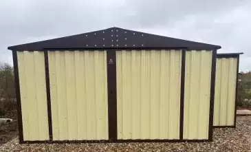 Хозблок для велосипедов, техники и инвентаря + дровница в двойной расцветке в с. Леоново, г.о. Истра, МО